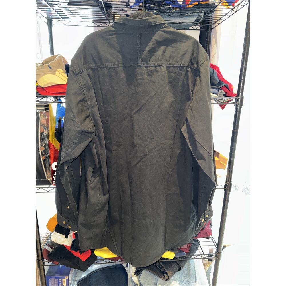 Wrangler Riggs Workwear Men's Logger Twill Long Sleeve 2X Tall, Black - Picture 5 of 5